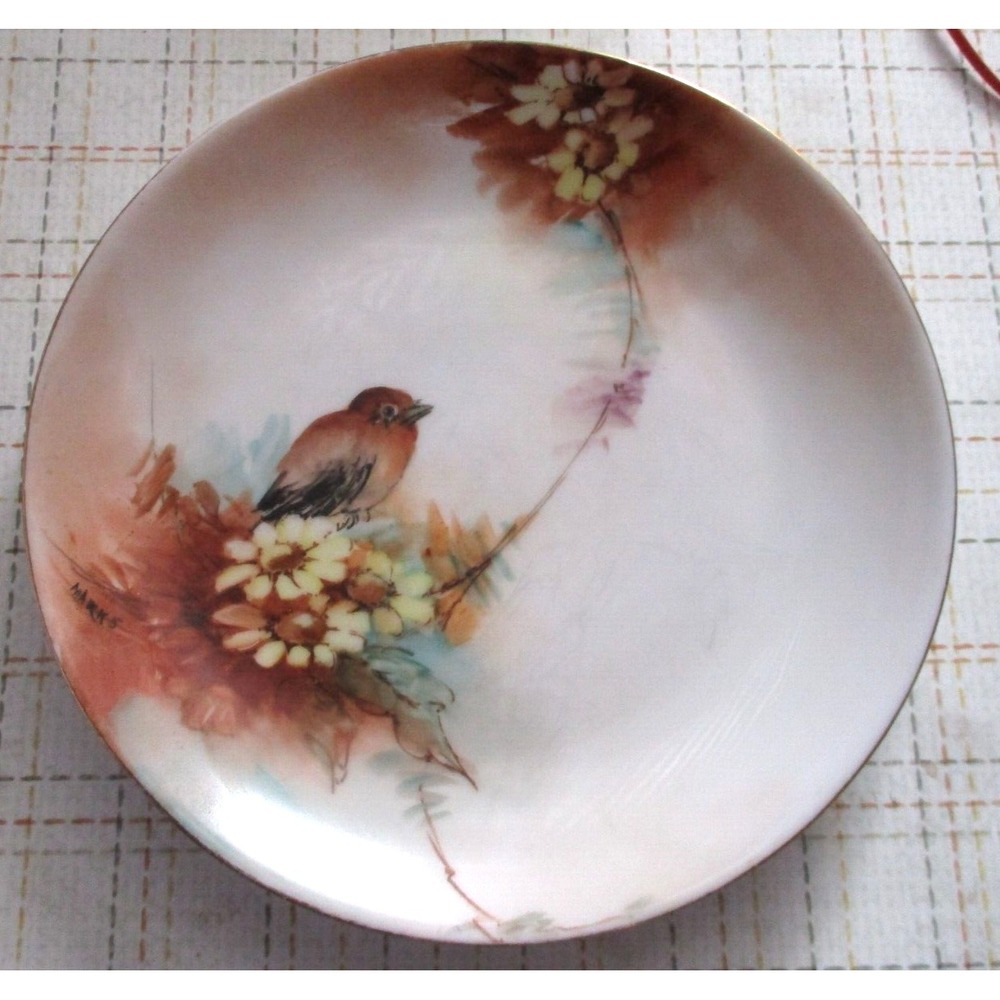 Hutschenreuther Selb LHS Bavaria 7" Bird Plate Signed
